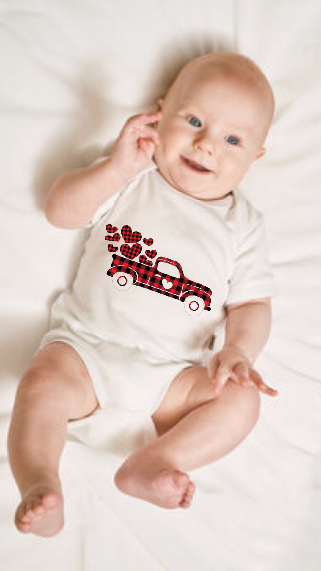 Love Truck Onesies | Personalized Onesies | Custom Infant Onesies | Onesies |