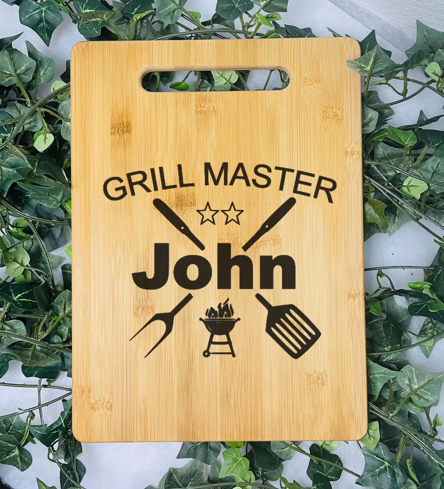 Classic Father's Day Bamboo Cutting Board | Custom Father's day | Custom Laser Engraved | Custom Cutting Board |