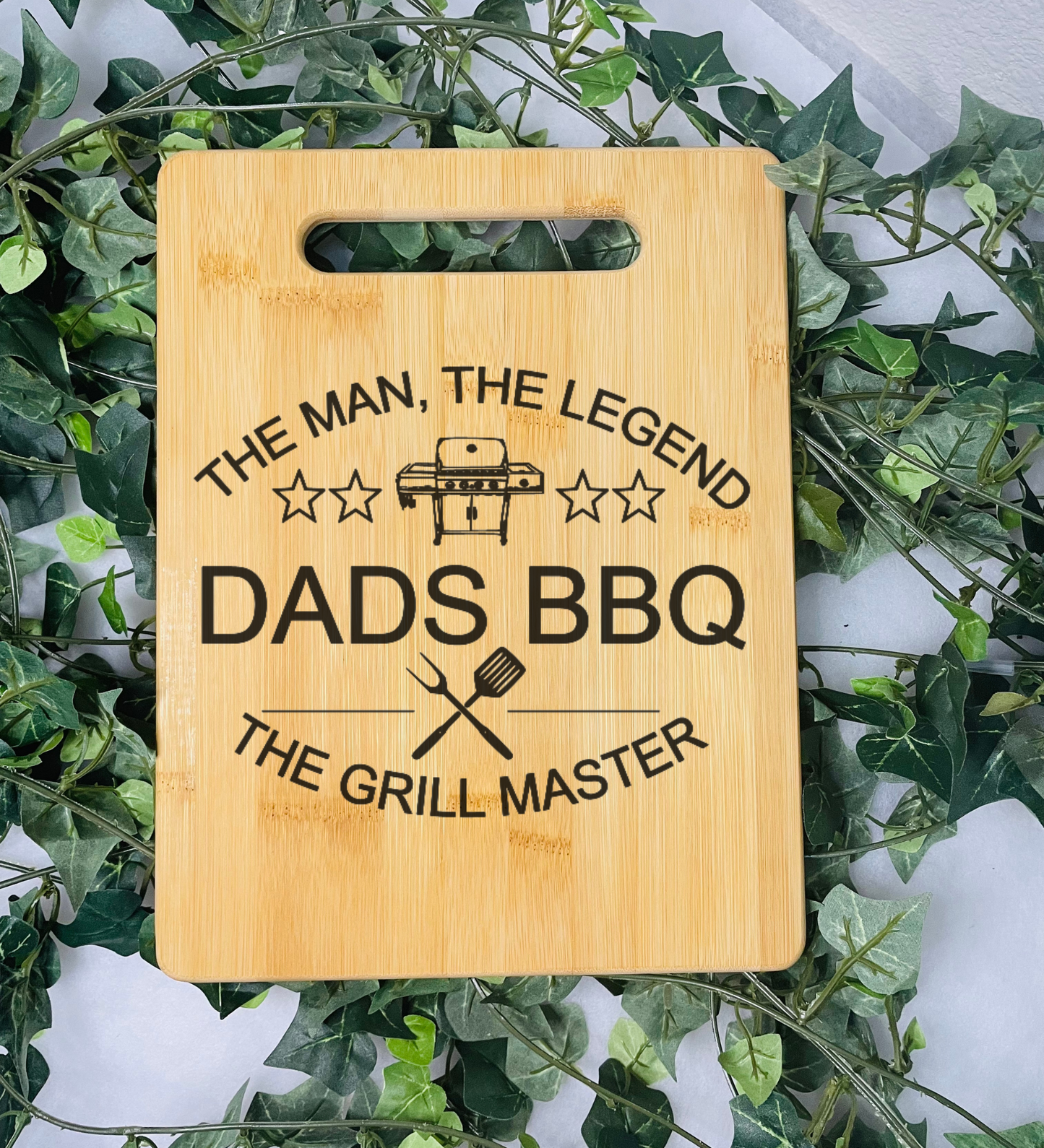 Classic Father's Day Bamboo Cutting Board | Custom Father's day | Custom Laser Engraved | Custom Cutting Board |