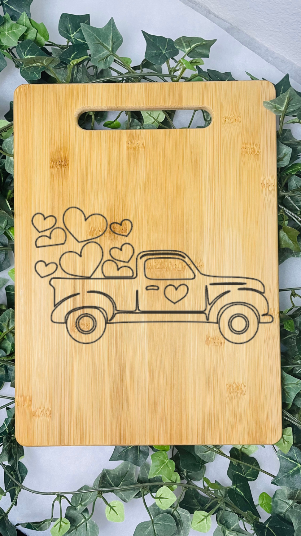 Heart Truck Classic Cutting Board | Bamboo Cutting Board | Customized Cutting Board | Laser Engraved |