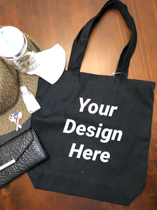 Medium Custom Tote Bag | Design Tote Bag | Personalized Tote Bag | Create your Own Medium Bag |