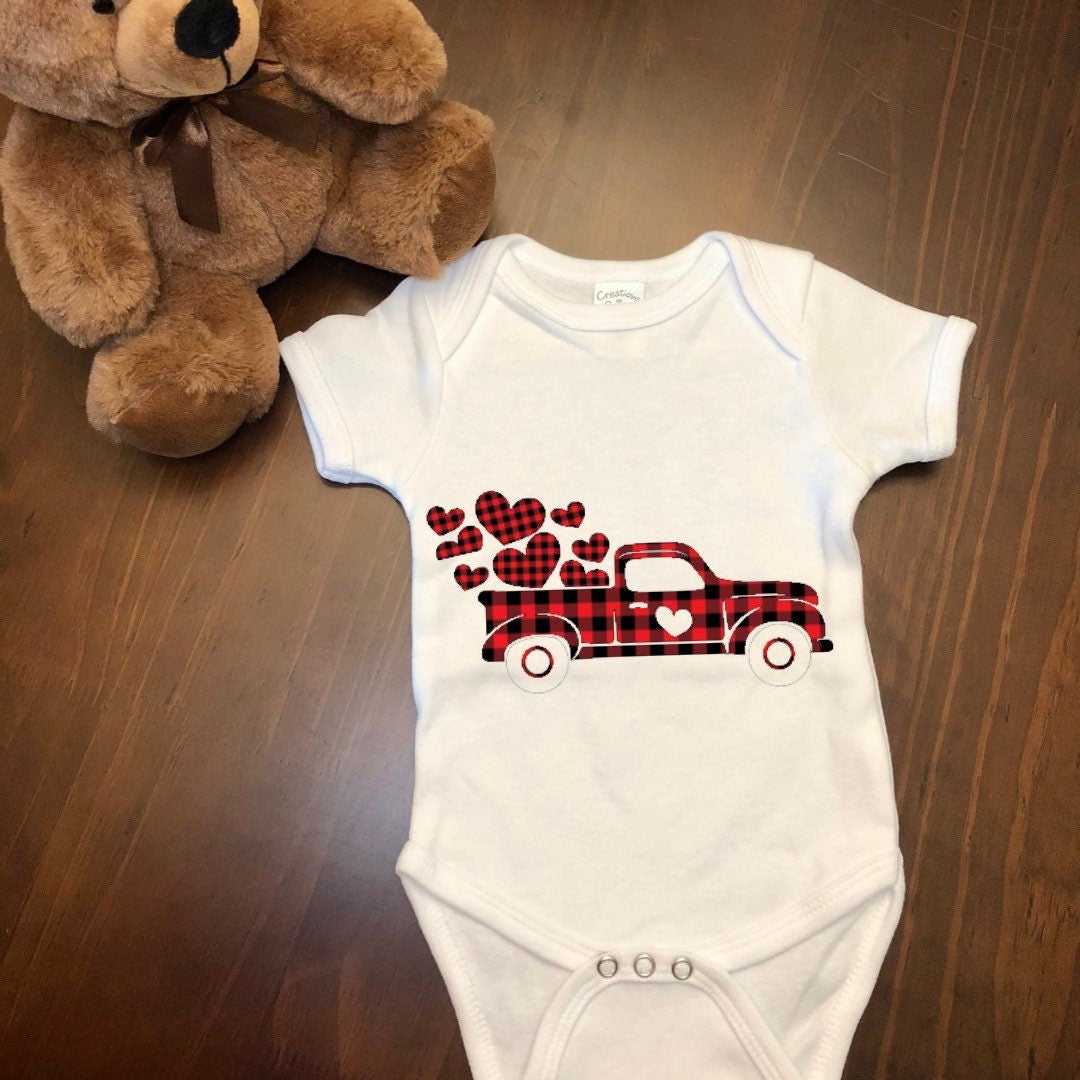 Love Truck Onesies | Personalized Onesies | Custom Infant Onesies | Onesies |