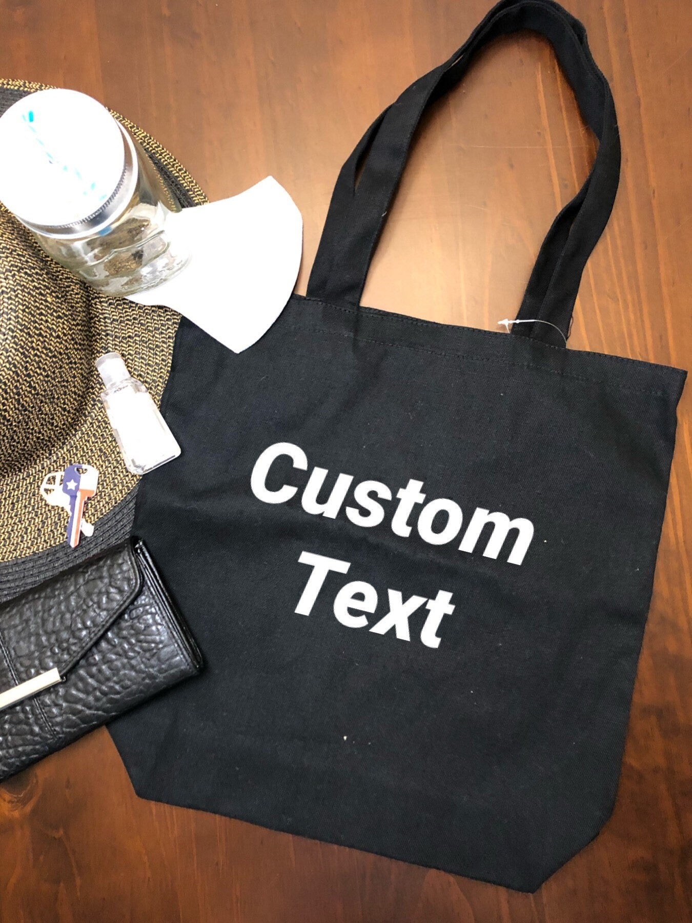 Medium Custom Tote Bag | Design Tote Bag | Personalized Tote Bag | Create your Own Medium Bag |