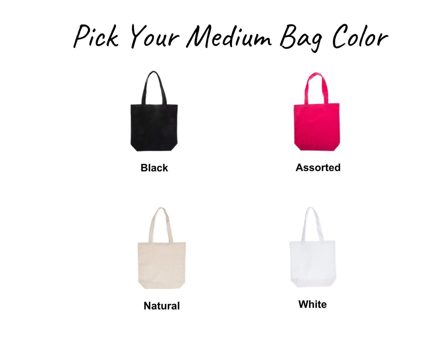 Medium Custom Tote Bag | Design Tote Bag | Personalized Tote Bag | Create your Own Medium Bag |