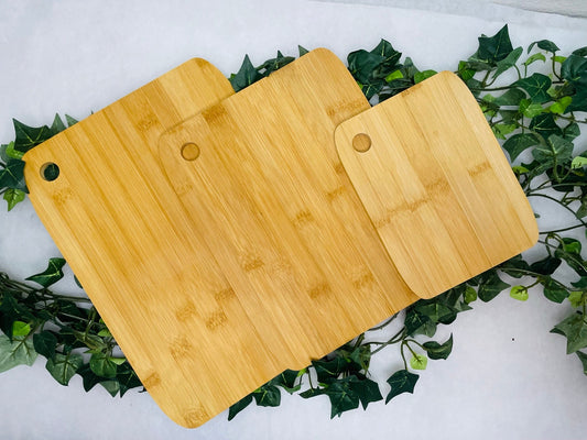 Endless Love Hearts Round Bamboo Cutting Board | Bamboo Cutting Board | Customized Cutting Board | Laser Engraved |